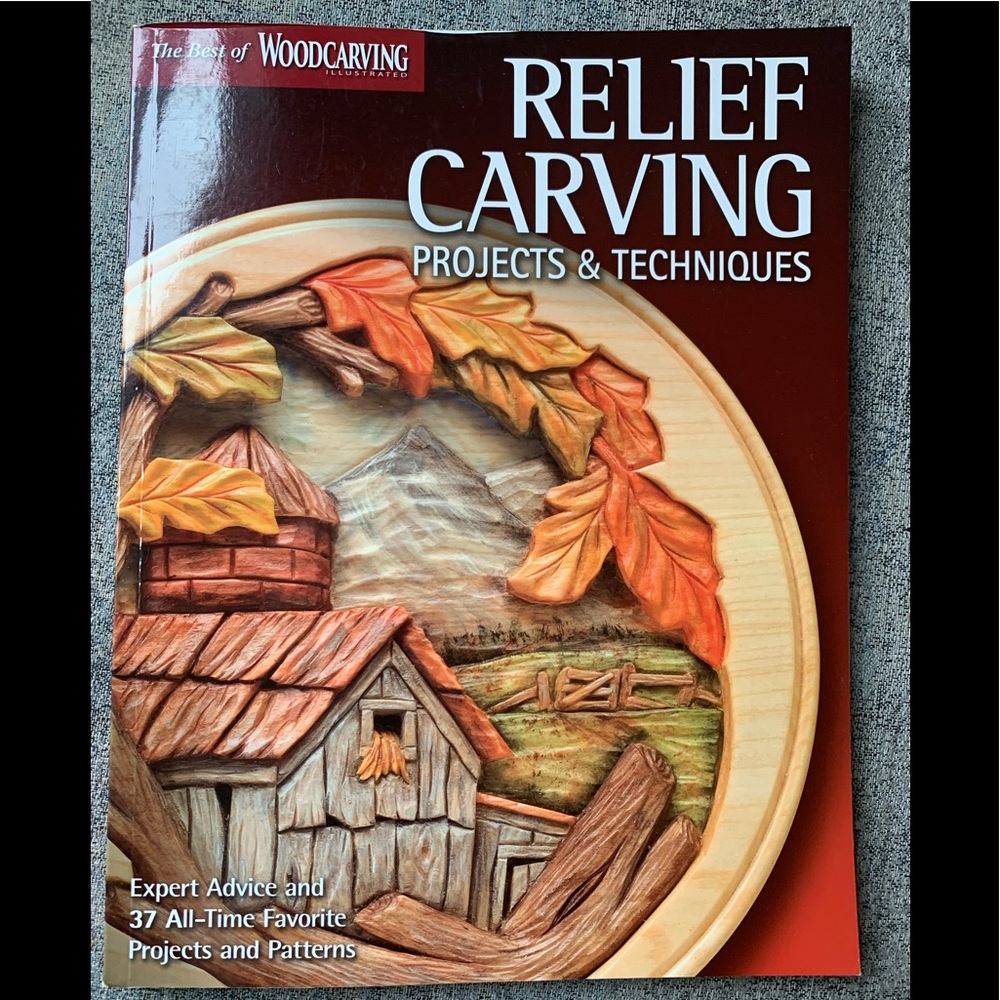 Wood carving book and tool set